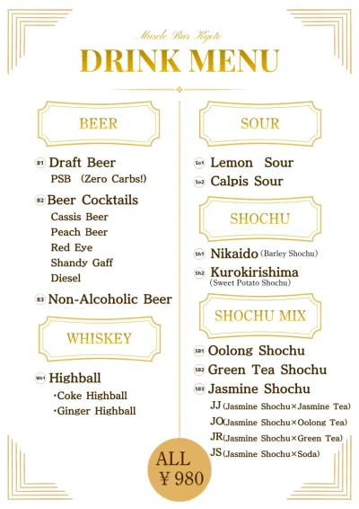 Drink Menu